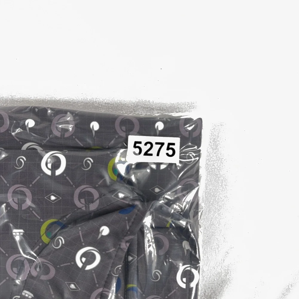 Fore Fathers Quarter Zip Pullover Golf Shirt Geometric Print Mens XXXL